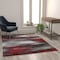Flash Furniture Red 5x7 Abstract Area Rug ACD-RGTRZ863-57-RD-GG - alternate 4